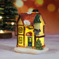 Miniatyr LED-belyst julbyhus