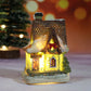 Miniatyr LED-belyst julbyhus