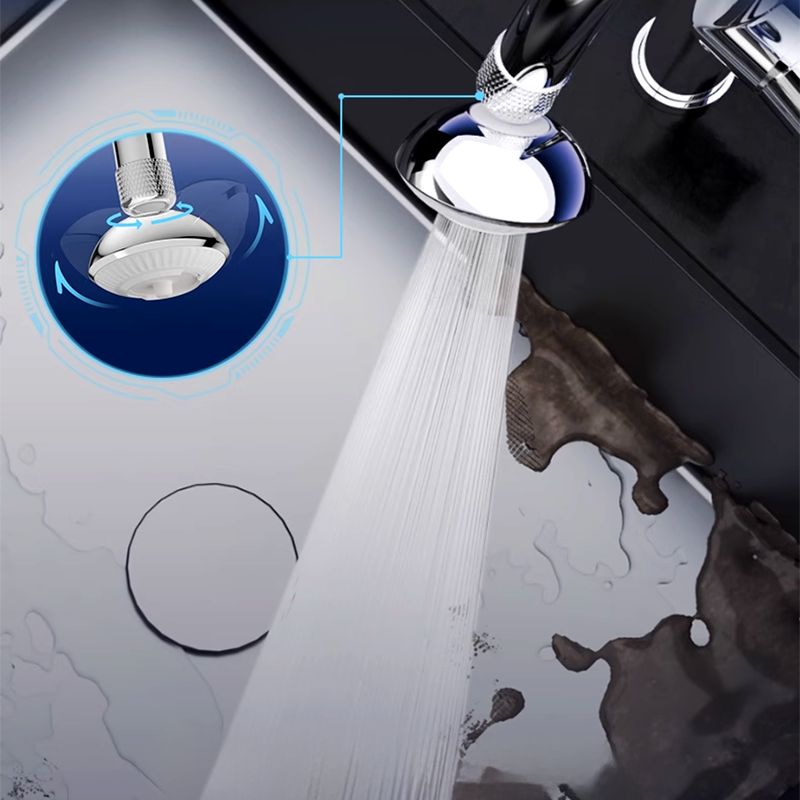 🚰360° Svängbart Kranmunstycke med Trycksatt Stråle💦