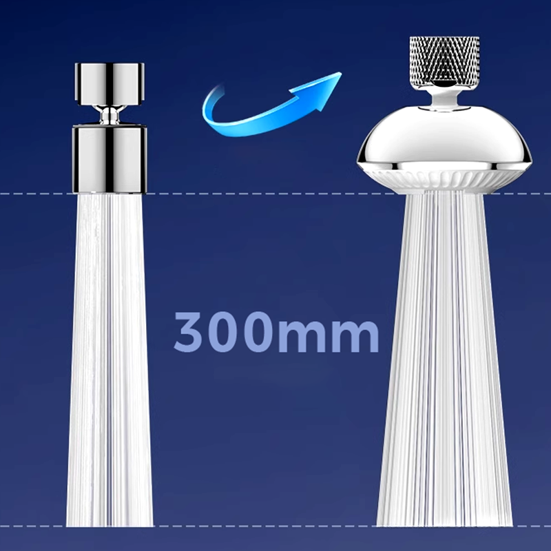 🚰360° Svängbart Kranmunstycke med Trycksatt Stråle💦