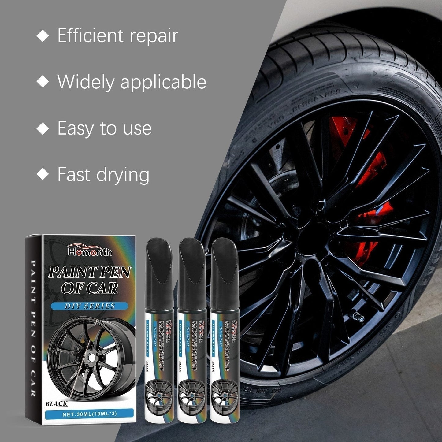 ✨ 43% RABATT NU! 🚗 Magisk Bil Repreparationspenna – Fixa Fälgrepor på Minuter – Permanent & Droppfri Formula 🛠️