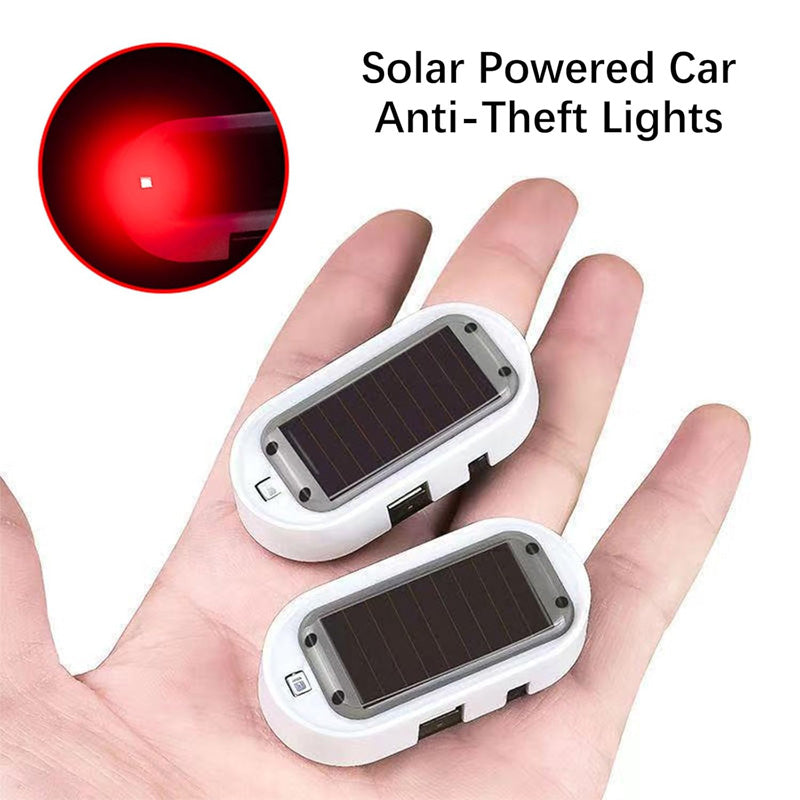 ⏳ 50% RABATT 🔦 Solcellsdriven anti-stöld LED-blinklampa för bil