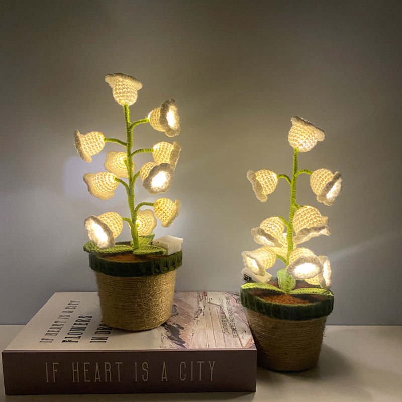 Lily Glow virkad lampa
