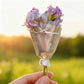 Bärbar blomsterbrosch Nål