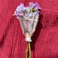 Bärbar blomsterbrosch Nål