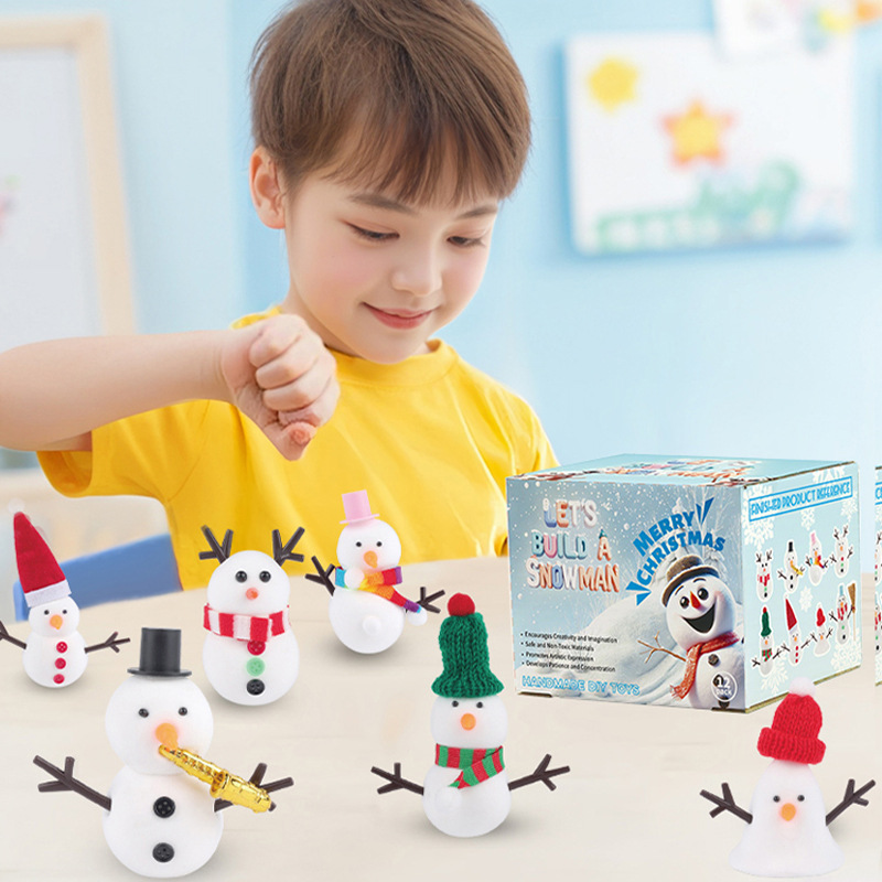 DIY-snögubbe-pysselkit för barn