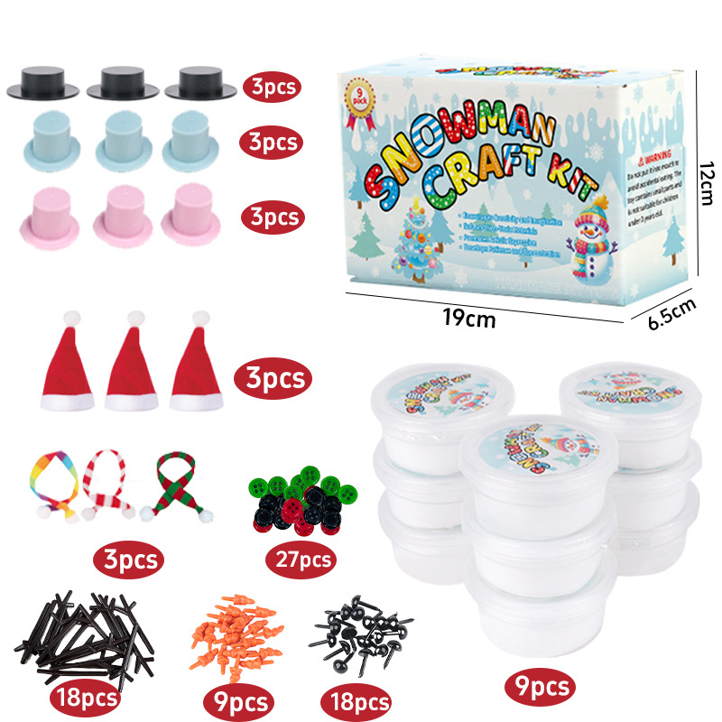 DIY-snögubbe-pysselkit för barn