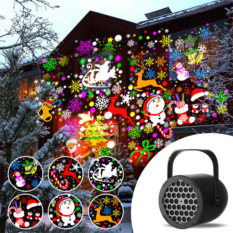 ⏳Begränsad tid – 50 % rabatt⏰USB-julprojektorlampa med 16 motiv🎅✨