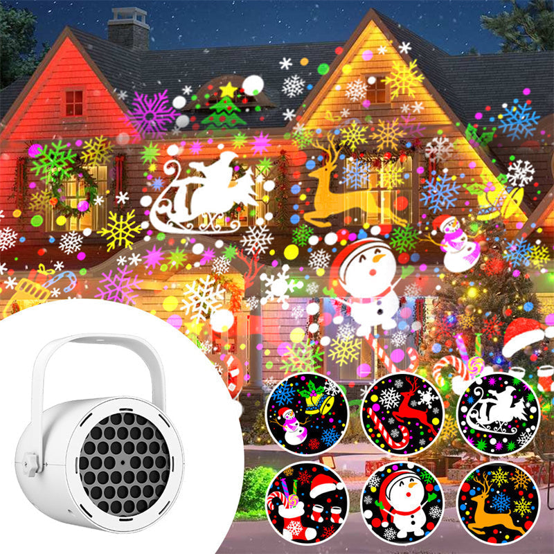 ⏳Begränsad tid – 50 % rabatt⏰USB-julprojektorlampa med 16 motiv🎅✨