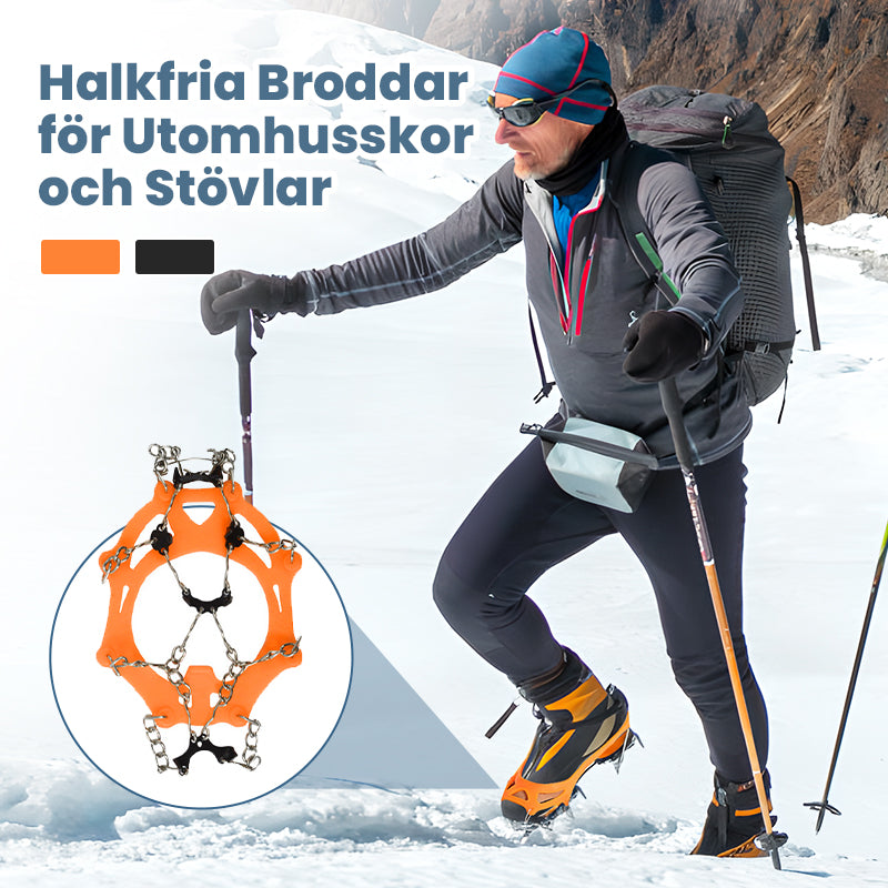 ❄️🔥 50 % RABATT – HALKFRIA BRODDAR FÖR SKOR & STÖVLAR, EXTRA GREPP PÅ ISIGA VINTERVÄGAR – PASSAR SKOSTORLEK 35–44! 🥾