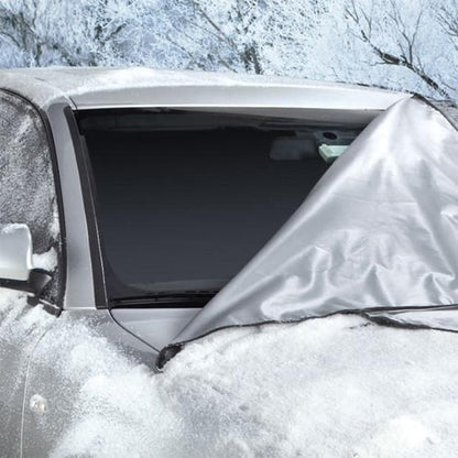 🥳 STORSÄLJARE 2026 ❄️ Magnetiskt vindruteskydd – vädertåligt frostskydd med starka magneter – mindre isskrapning, varmare kupé och kompakt förvaringspåse! 🛡️💨