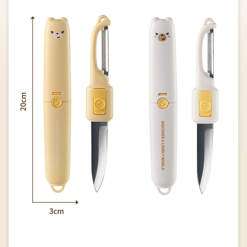 2-in-1 Kitchen Fruit Knife & Peeler