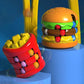 Hamburgare & pommes frites Magic Bean Fidget Cube