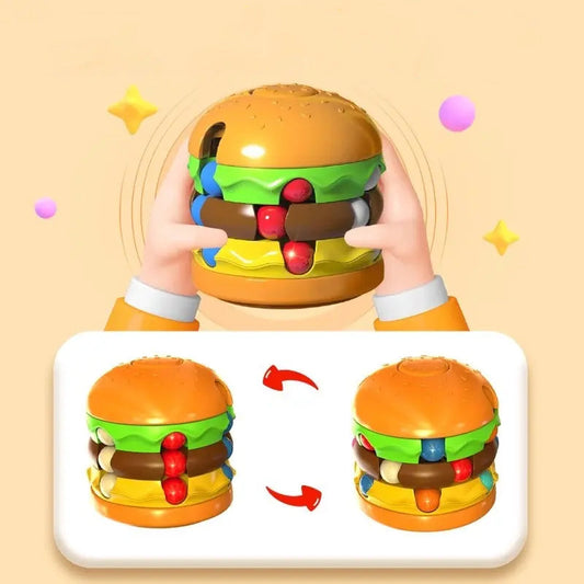 Hamburgare & pommes frites Magic Bean Fidget Cube
