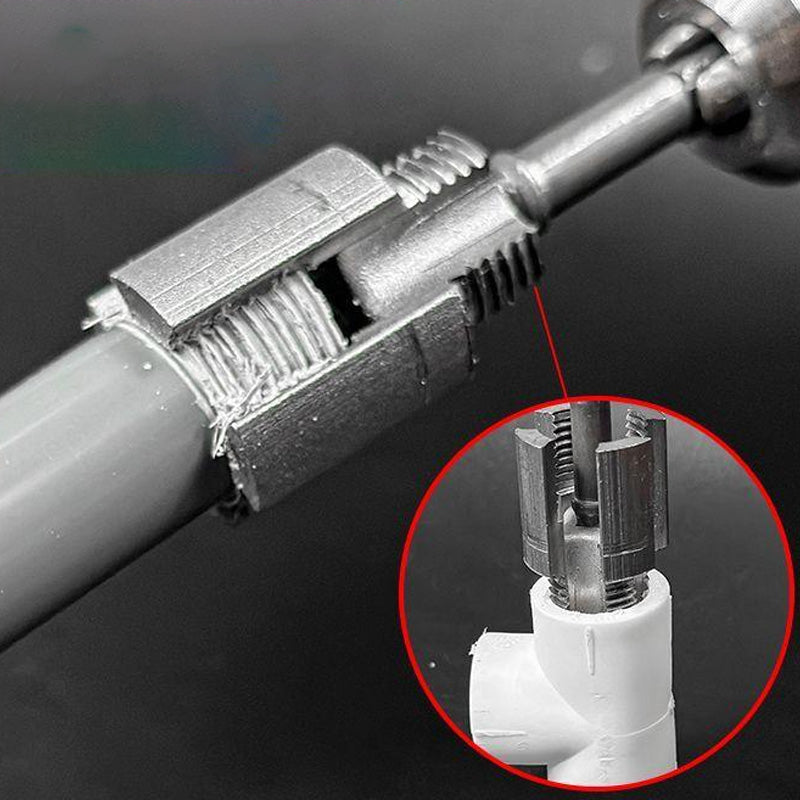 ⚙️ PVC-RÖRGÄNGVERKTYG - Komplett Set för Inre och Yttre Gängor, Ergonomiskt Grepp för Bekväm Användning, Professionellt Resultat på Alla Rören 🛠️📏