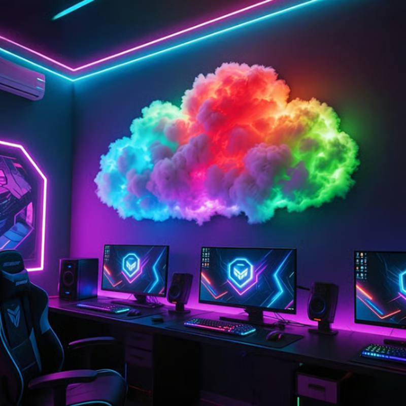 ⏳Begränsad tid 49 % rabatt⏰DIY USB-driven Thundercloud LED-belysning🌈☁️