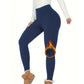 Varma leggings med hög elasticitet och slim fit för kvinnor