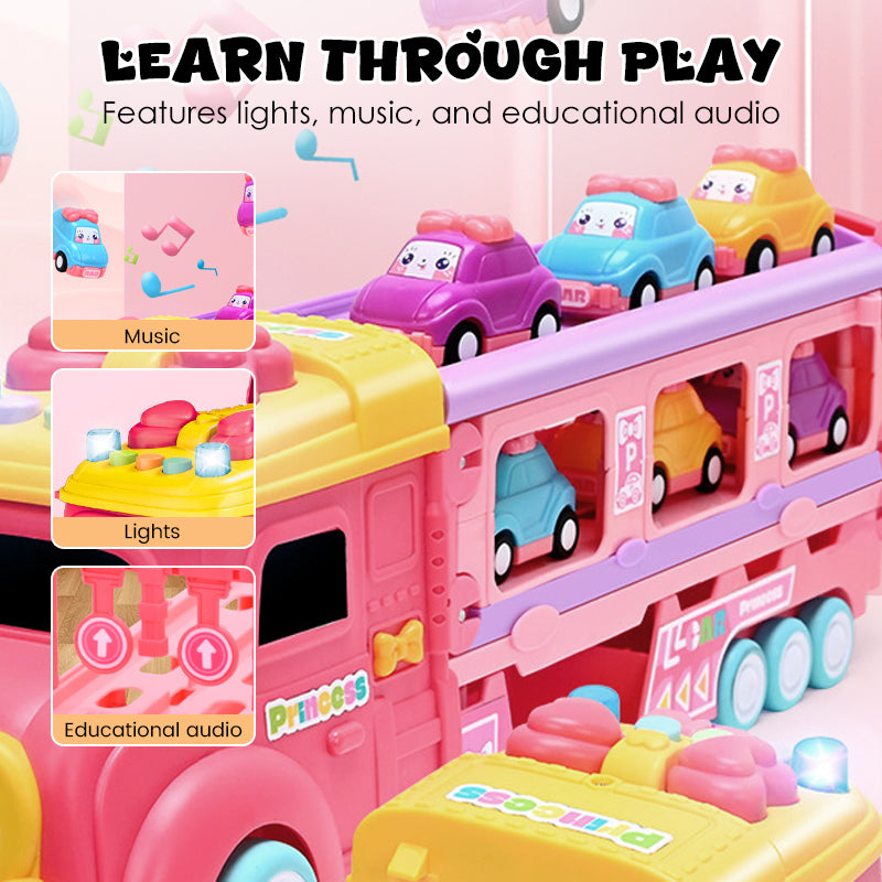 2-i-1 bilstartset för barn med racerbil