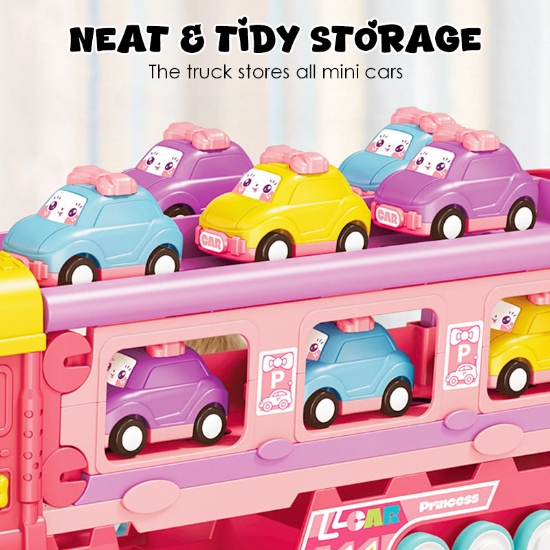 2-i-1 bilstartset för barn med racerbil