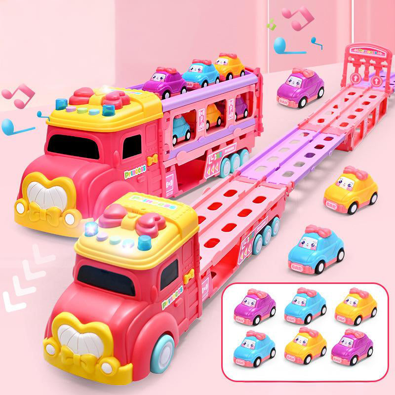 2-i-1 bilstartset för barn med racerbil