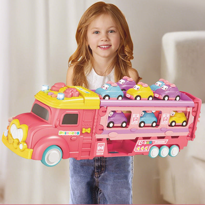 2-i-1 bilstartset för barn med racerbil