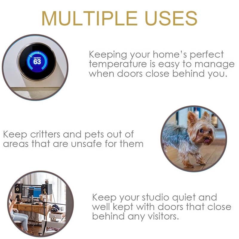 Multifunktionell fjäderpositionerande gångjärnsdörrstängare