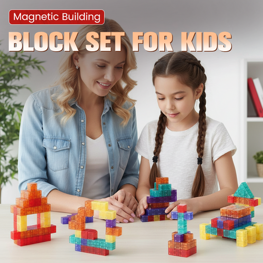 Magnetiskt byggkloss-set för barn