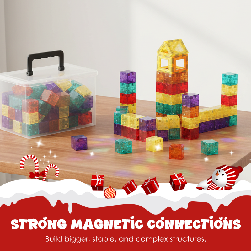Magnetiskt byggkloss-set för barn