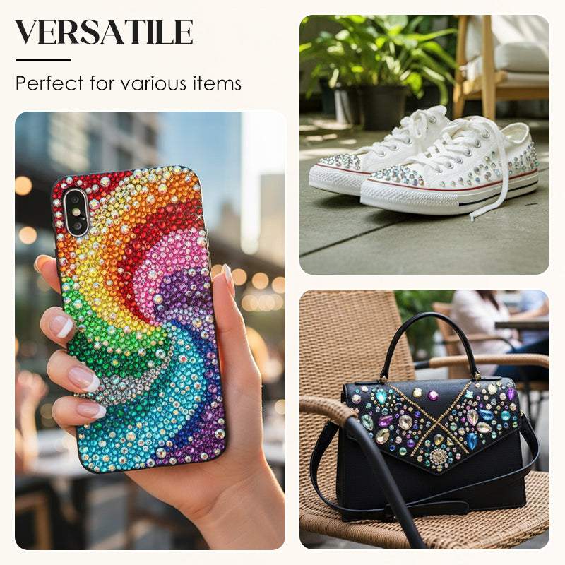 🎄✨ Julrea! Platta kristallstrass för hantverk