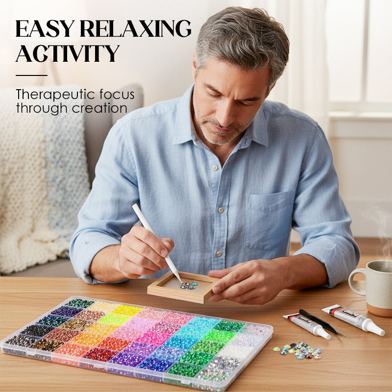 🎄✨ Julrea! Platta kristallstrass för hantverk