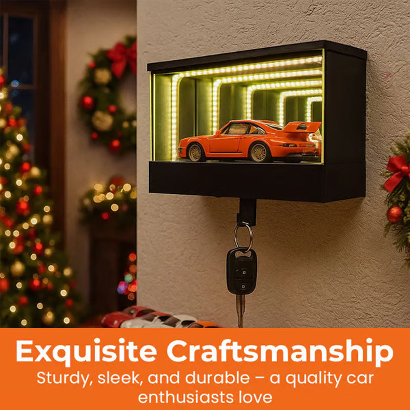 LED Nyckelhållare med Oändlighetsspegel för Garage