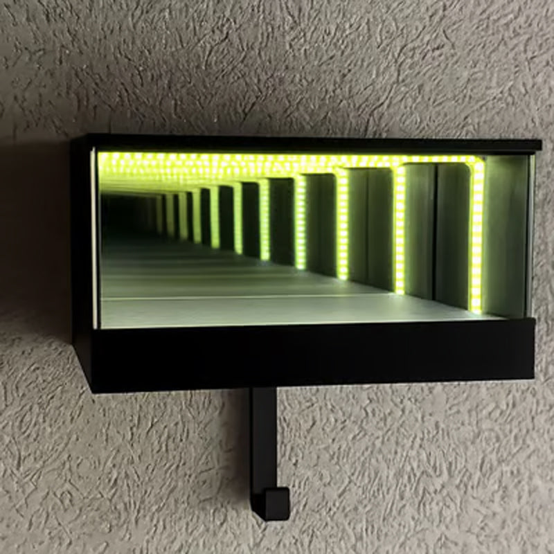 LED Nyckelhållare med Oändlighetsspegel för Garage