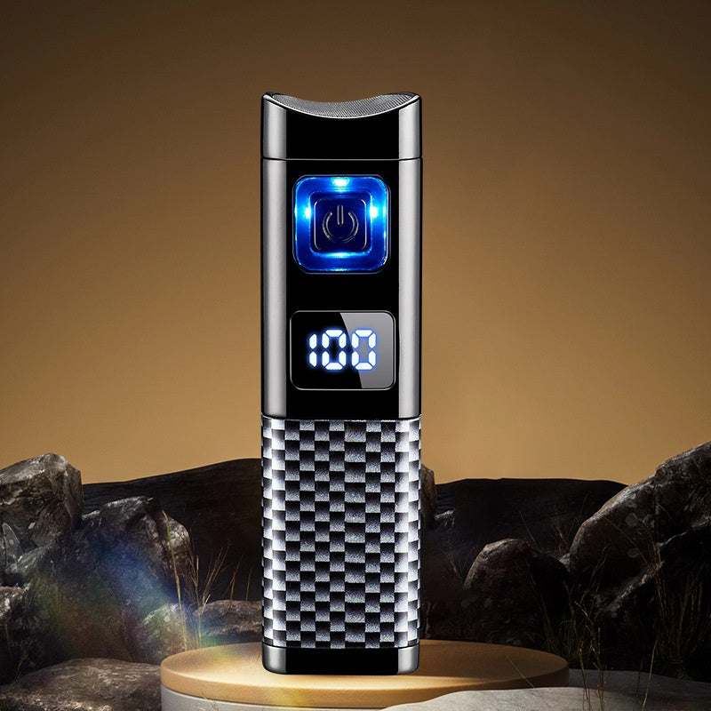 Laddningsbar och påfyllningsbar cigarrtändare med LED-display