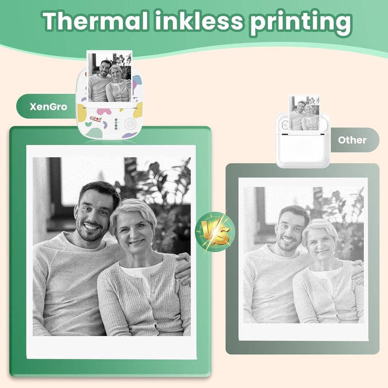 🎁 Julrea 50 % RABATT !! 🖨️ Mini bärbar klistermärkesskrivare✨ Bärbar Bluetooth-skrivare för DIY och presenter🔖