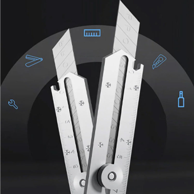 Universalkniv med infällbart avsnäppbart blad