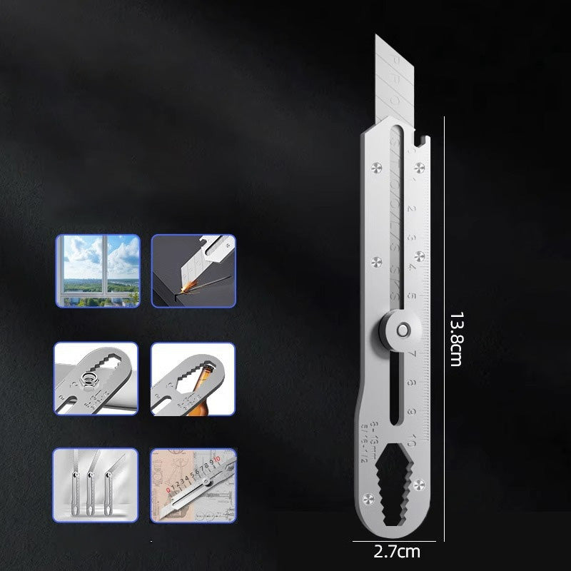 Universalkniv med infällbart avsnäppbart blad