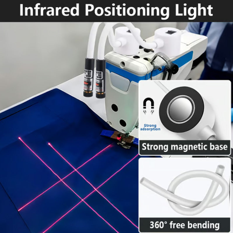 Magnetisk positioneringsquiltningslaserlampa för symaskin