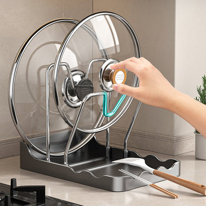 Multifunktionell lock- och skärbrädeshållare