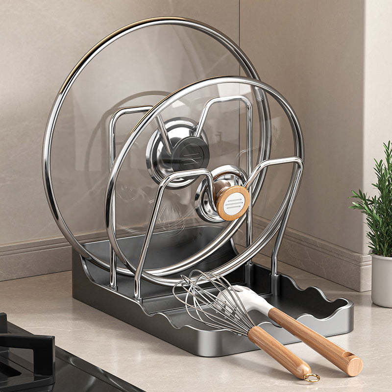 Multifunktionell lock- och skärbrädeshållare