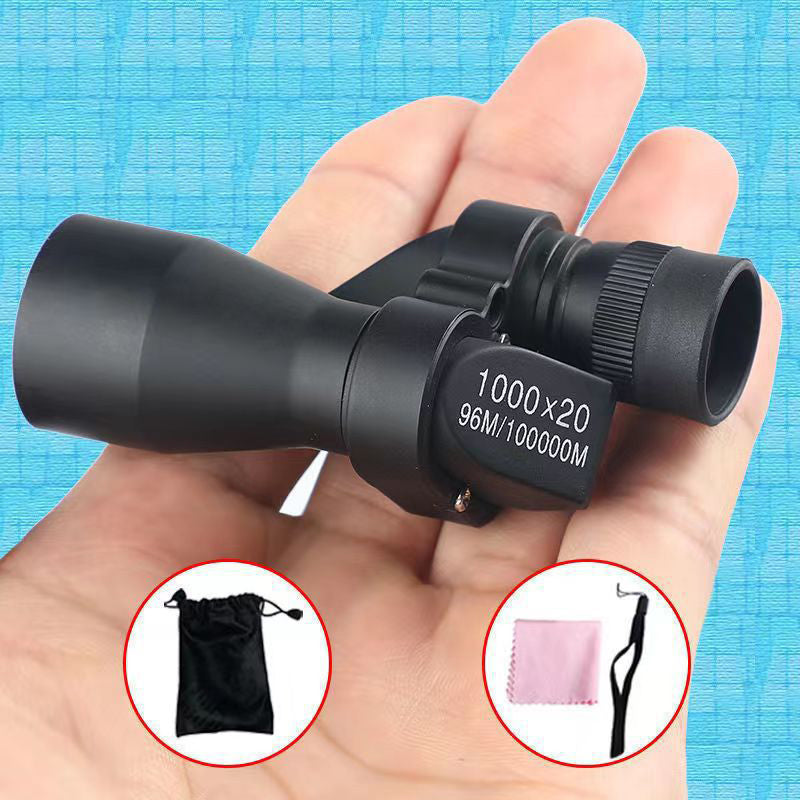 Mini-fickkikare (1000x20): Endast kikare – smartphone-klämma medföljer ej