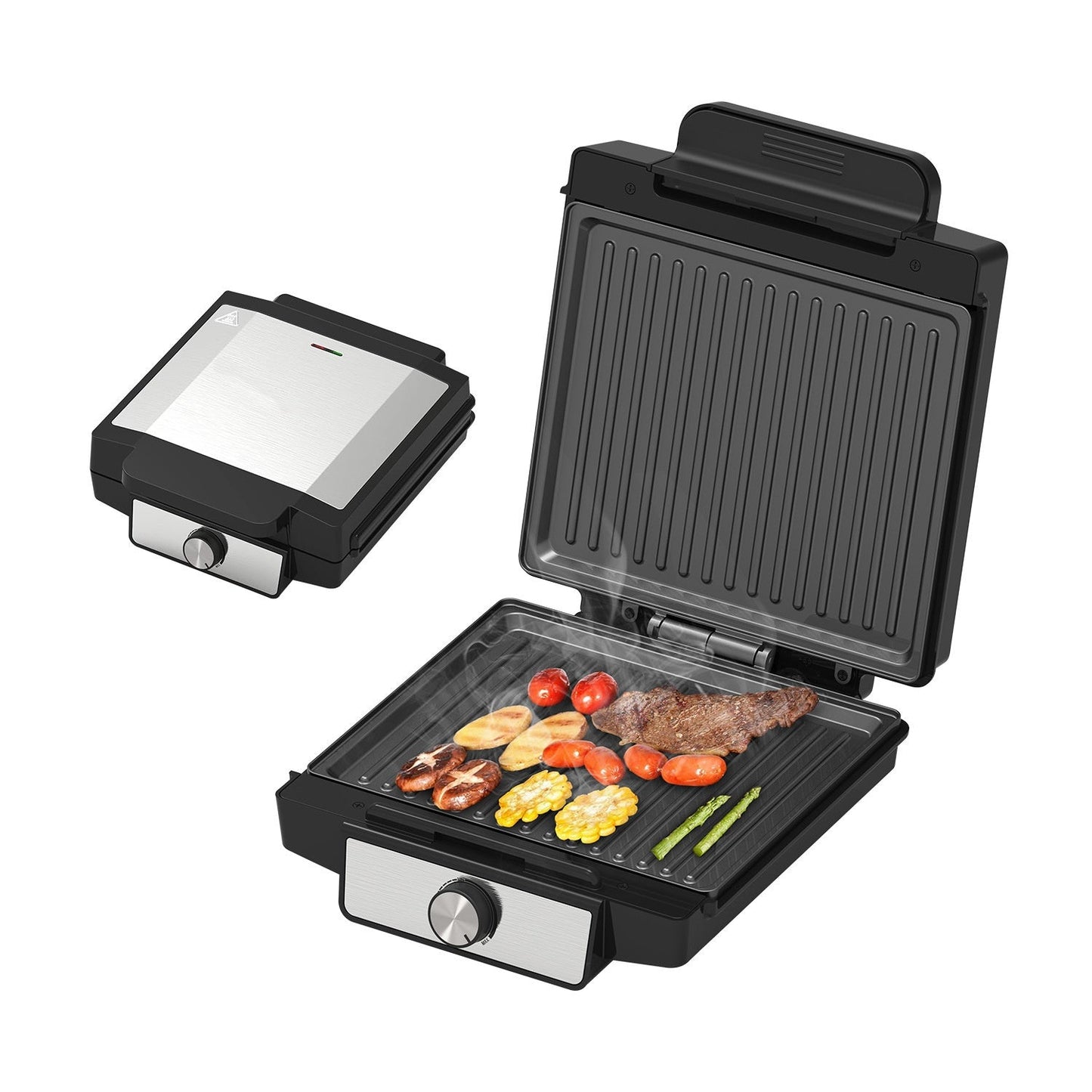 1400 W elektrisk paninipress och grill