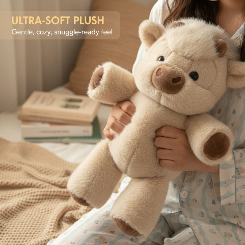 🎁🎁Söt och lurvig mjukisleksak – skotsk höglandsko