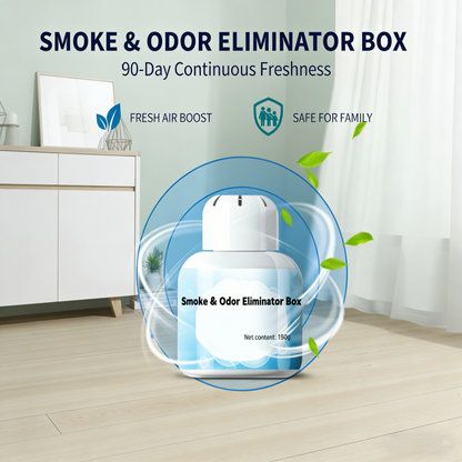 Rök- och lukteliminatorbox för hemmet