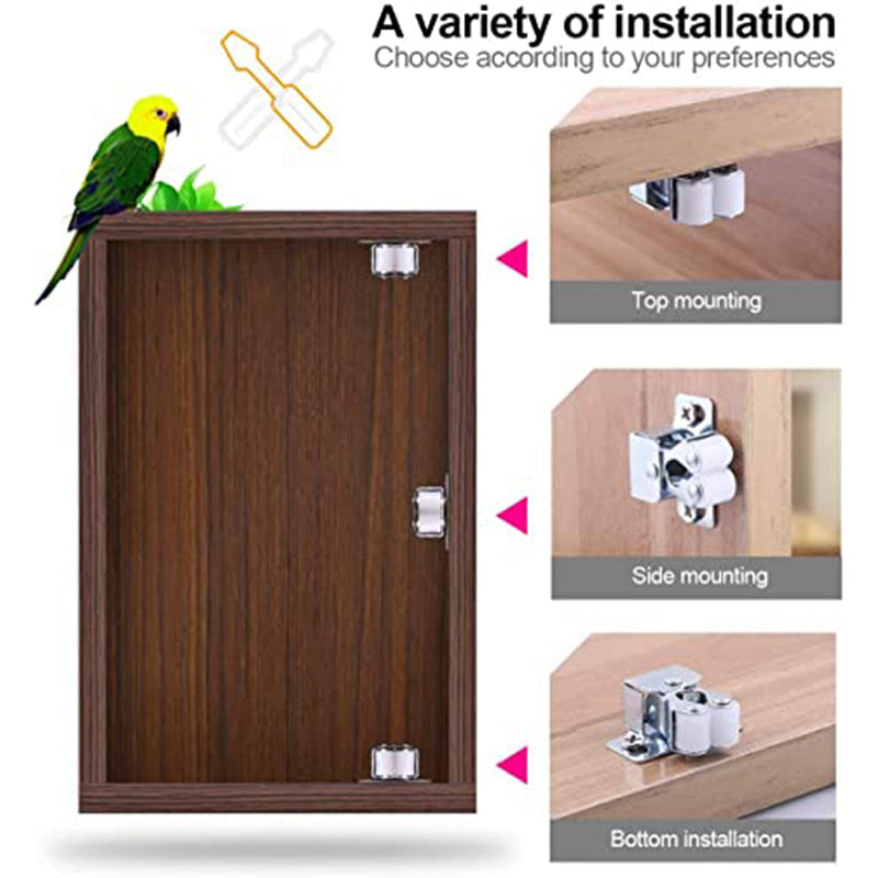 🚪 50% RABATT! 🎉 Klassiska Tryckknappskåpdörrar – Rostfritt Stål, Smidig Öppning & Enkel Installation 🔩📦