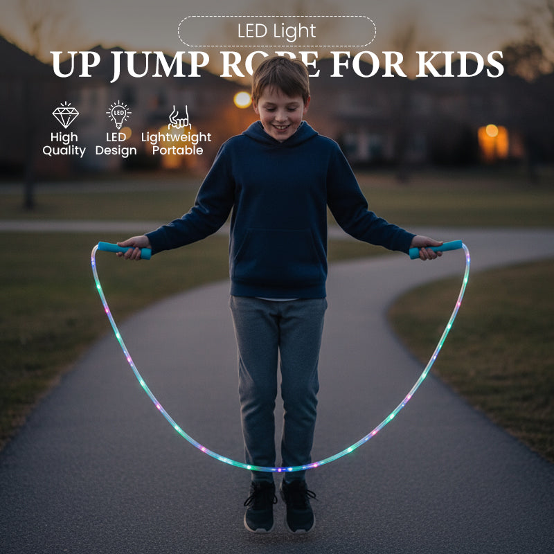 📢Köp 2 få 1 gratis 💡LED-hopprep för barn