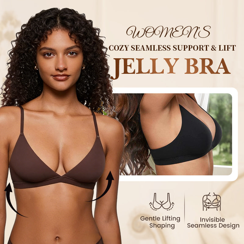 💞 Nyhet – 50% rabatt! 💥 Trådlös trekants-bralette med mjukt geléstöd för kvinnor