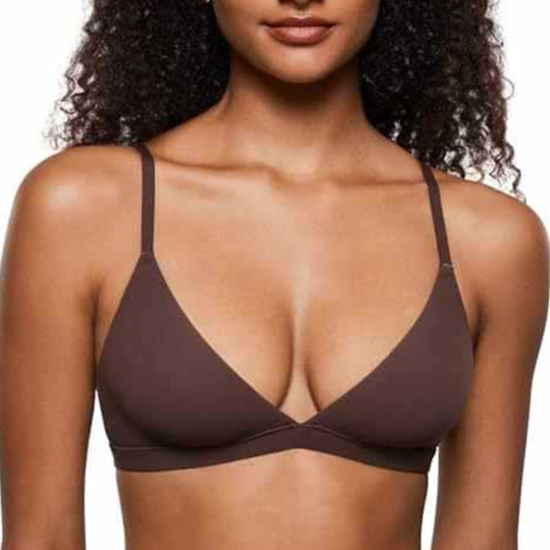 💞 Nyhet – 50% rabatt! 💥 Trådlös trekants-bralette med mjukt geléstöd för kvinnor