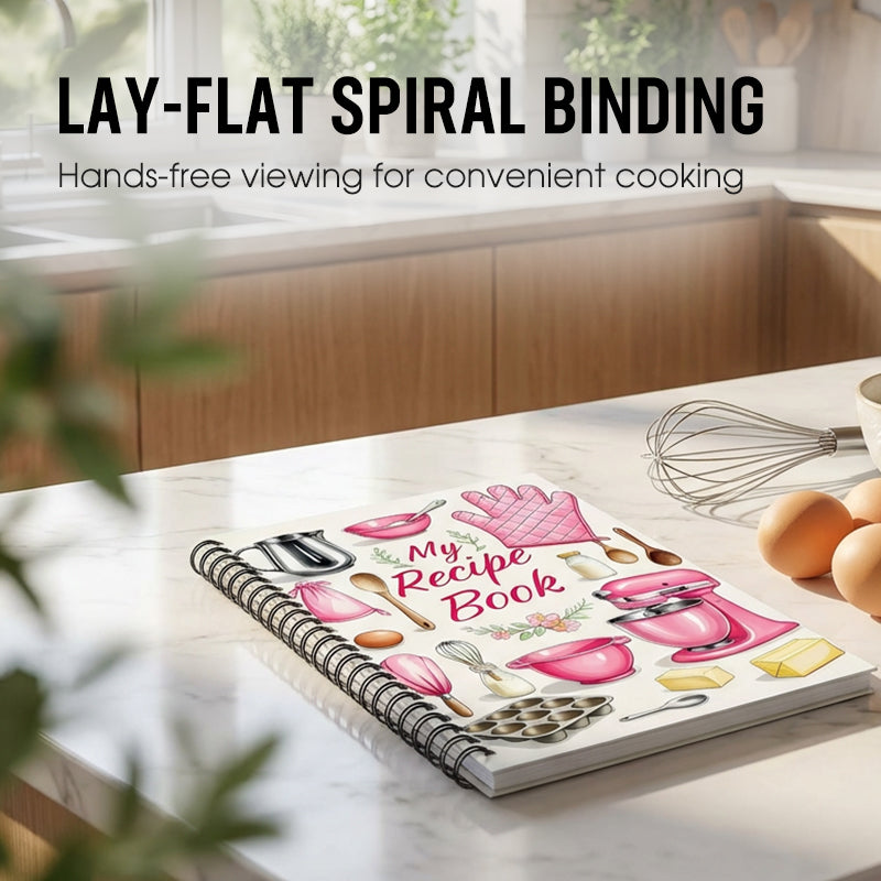 104 ark anteckningsbok för recept