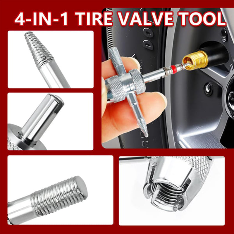 🔥Stor Rabatt -50%! 🔧 13-delad Verktygssats för Snabbt Byte av Bildäckventiler 🚗 – Perfekt för Fordonunderhåll, Akutreparation & Verkstad | Kompatibelt Med Många Fordon ✨