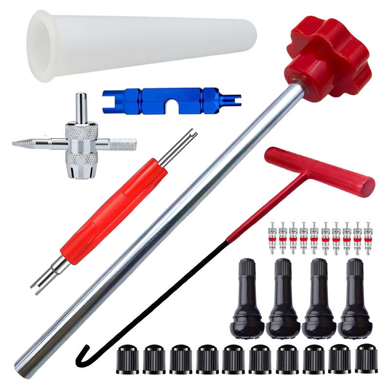 🔥Stor Rabatt -50%! 🔧 13-delad Verktygssats för Snabbt Byte av Bildäckventiler 🚗 – Perfekt för Fordonunderhåll, Akutreparation & Verkstad | Kompatibelt Med Många Fordon ✨